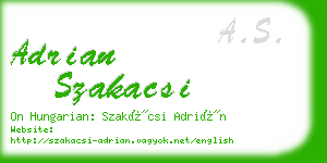adrian szakacsi business card